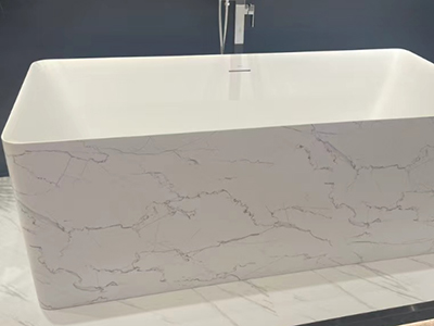 Bañeras con láminas de PMMA/ABS con estampado de mármol